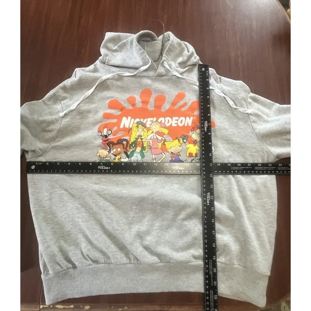 Nickelodeon Rugrats Hoodie Sweatshirt Gray graphic size Juniors XXL